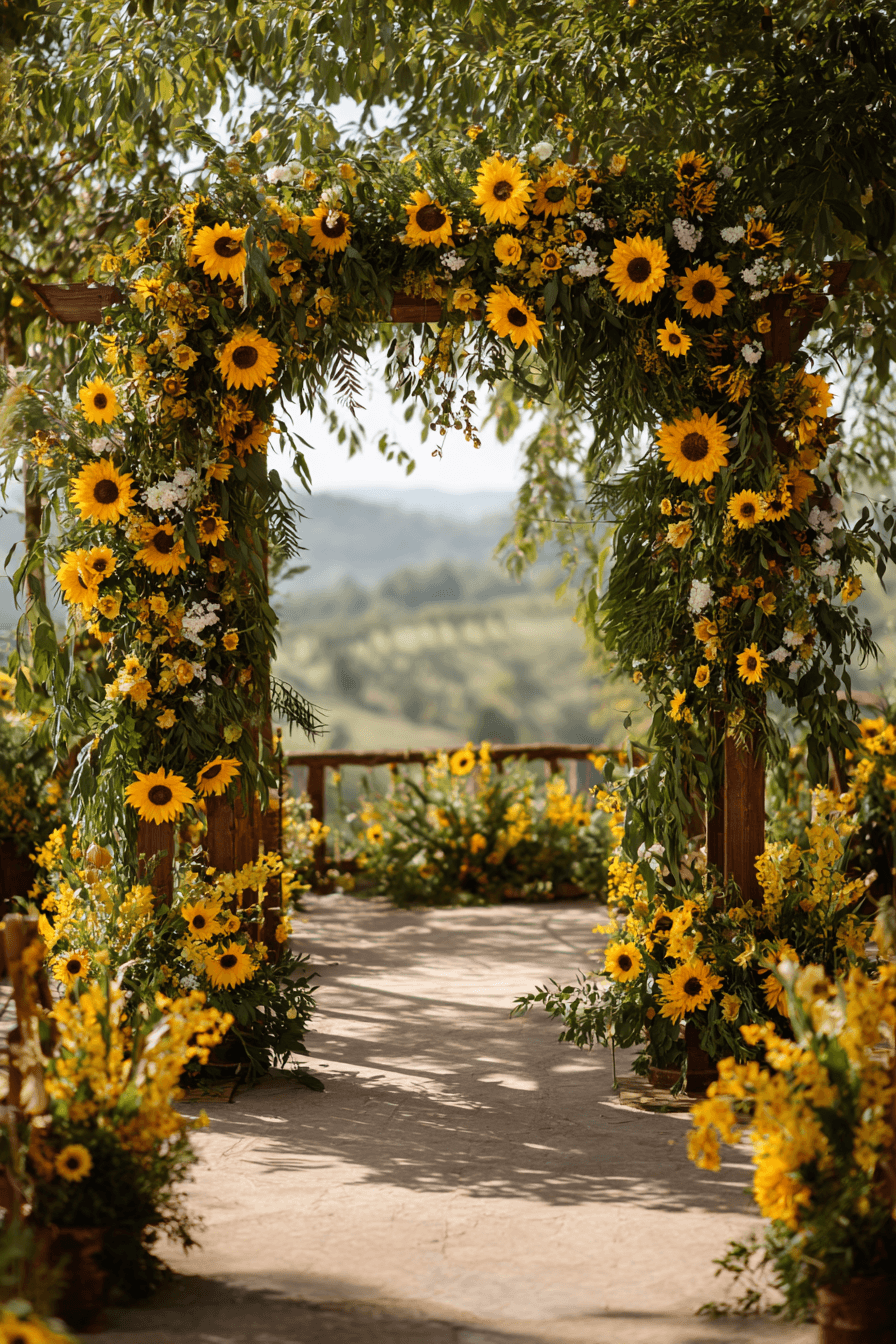 27 Romantic Circle Wedding Arch Decor Ideas