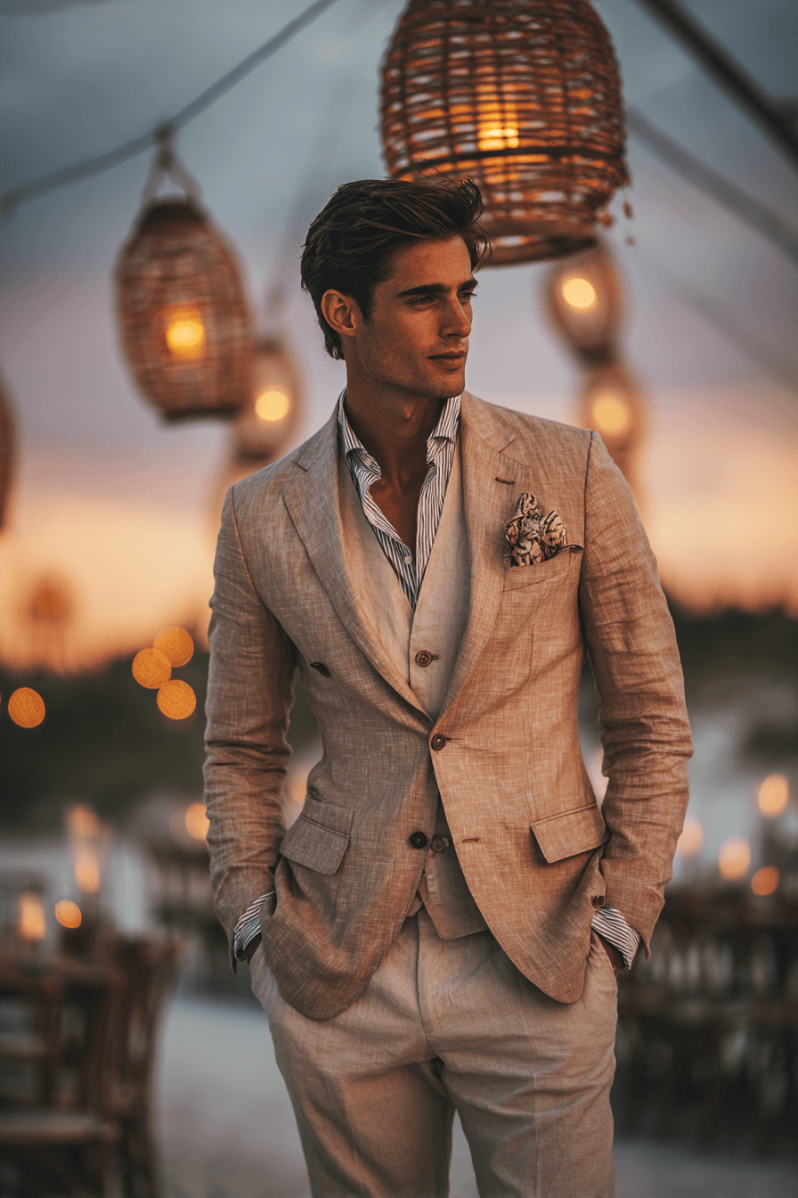 27 Beach Wedding Outfit Ideas for Men That Look Effortlessly Stylish