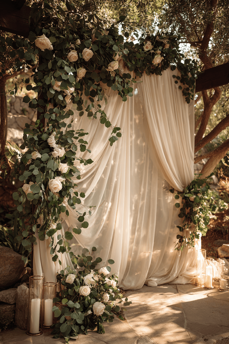 27 Stunning Sage Green Wedding Backdrop Ideas for an Elegant Celebration