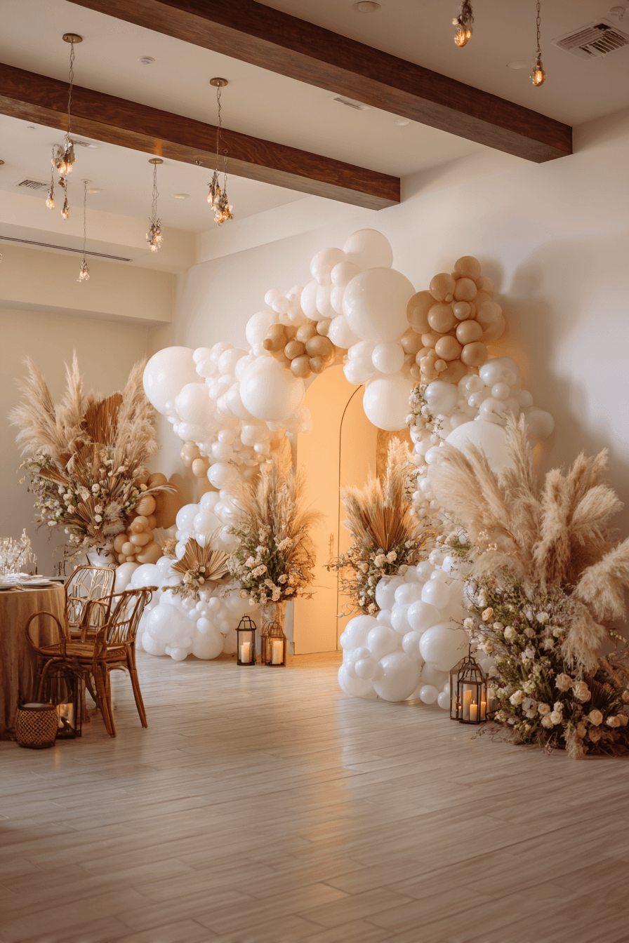 27 Dreamy Wedding Balloon Backdrop Ideas for Photos