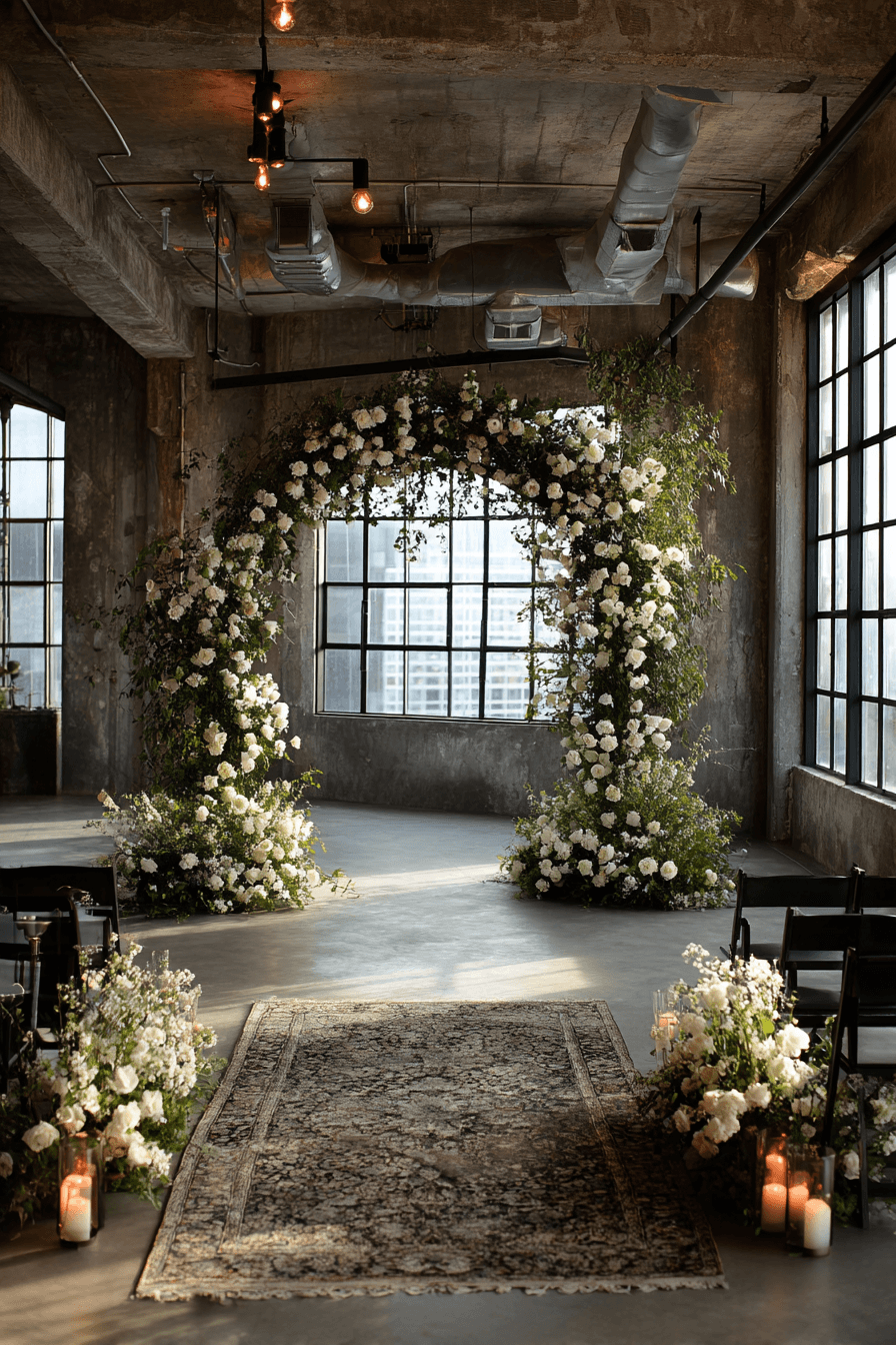 27 Romantic Circle Wedding Arch Decor Ideas