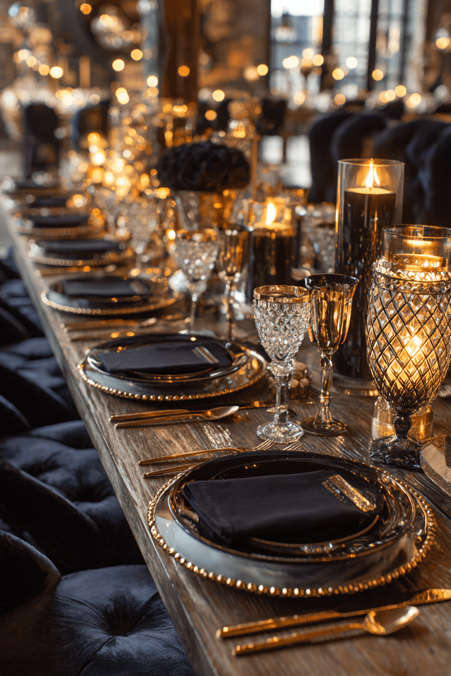 27 Black and Gold Dinner Party Ideas for a Luxurious Celebration