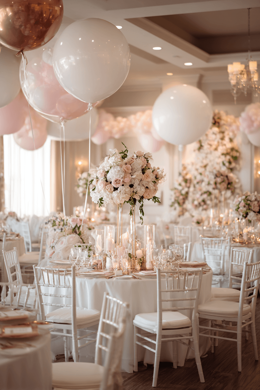 27 Dreamy Wedding Balloon Backdrop Ideas for Photos