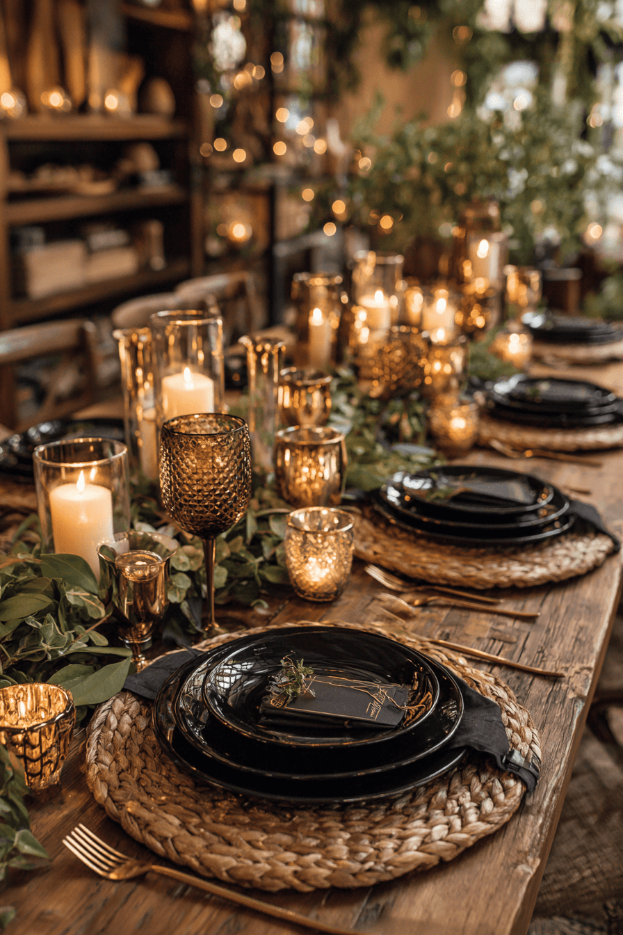 27 Black and Gold Dinner Party Ideas for a Luxurious Celebration