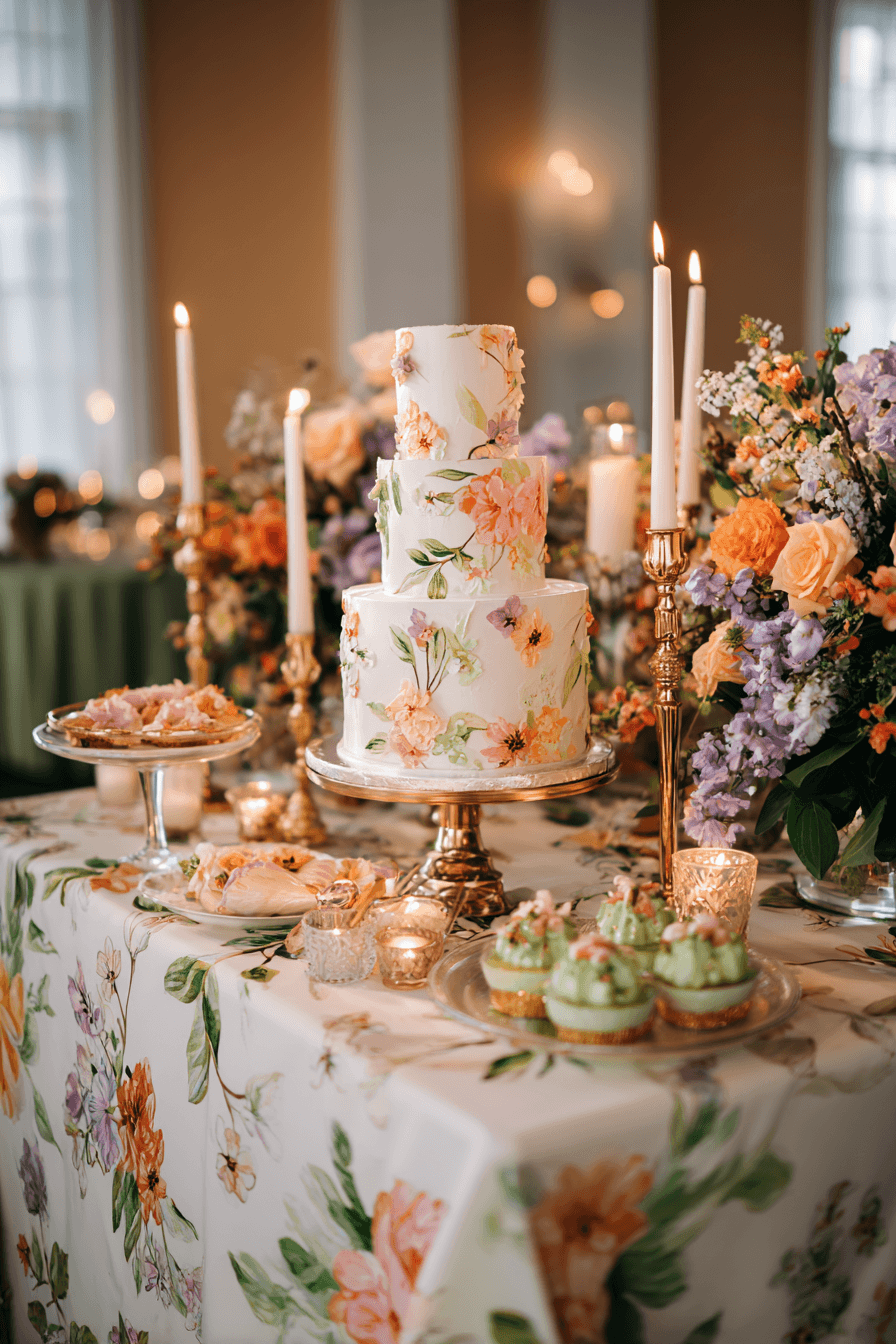 27 Stunning Wedding Cake Table Decoration Ideas for Elegant Receptions