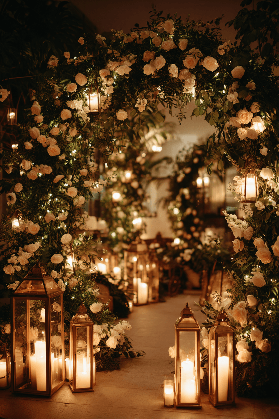 27 Romantic Circle Wedding Arch Decor Ideas
