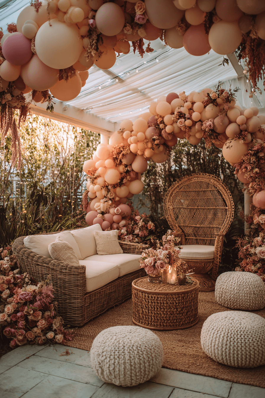 27 Dreamy Wedding Balloon Backdrop Ideas for Photos