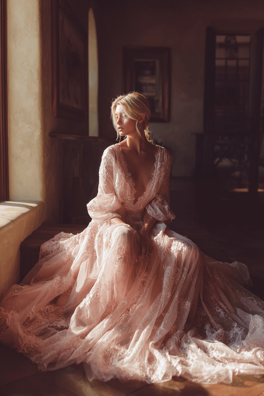 27 Beautiful Lace Gown Styles for Weddings and Formal Events