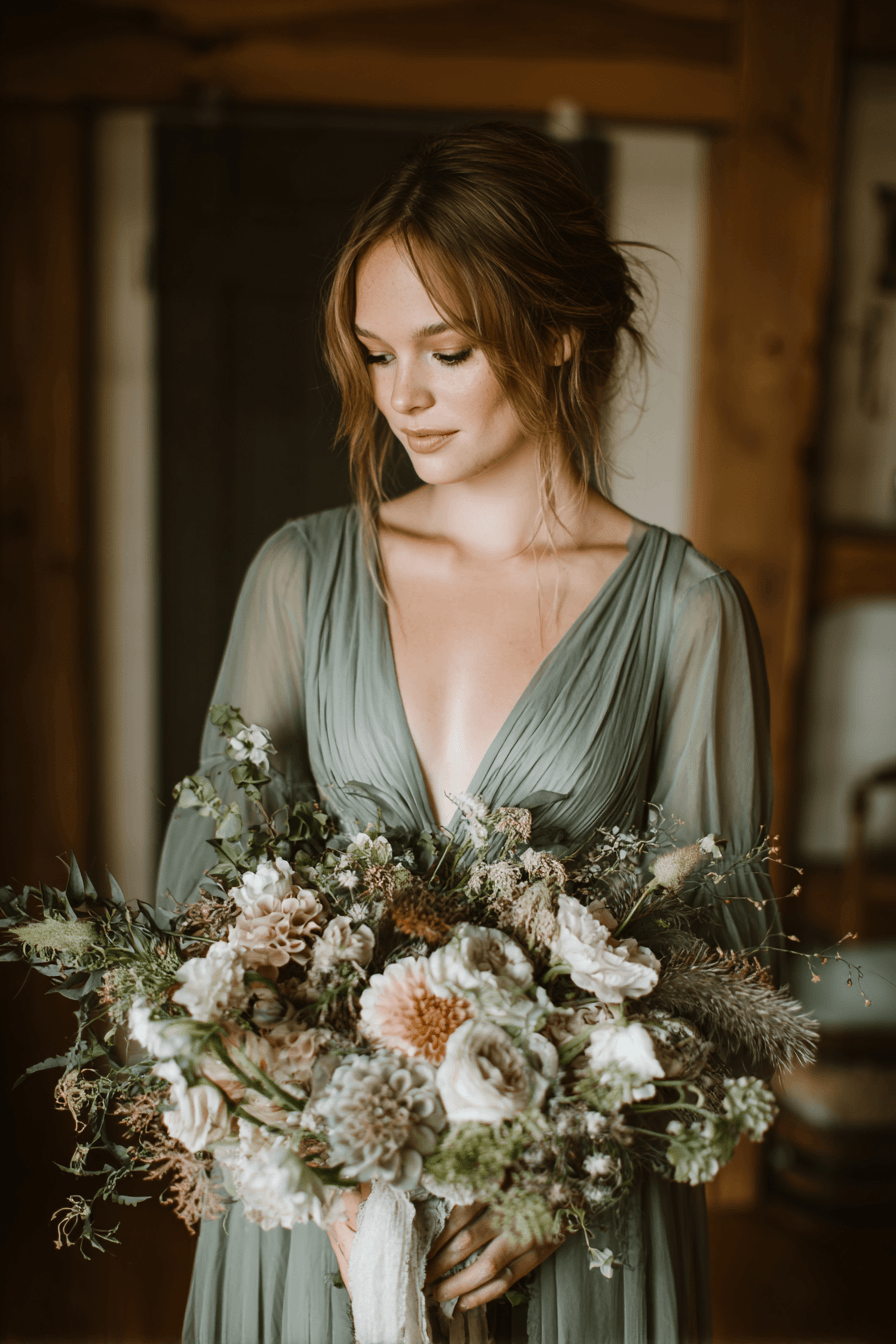 27 Elegant Green Wedding Dresses for a Beautiful Wedding Day