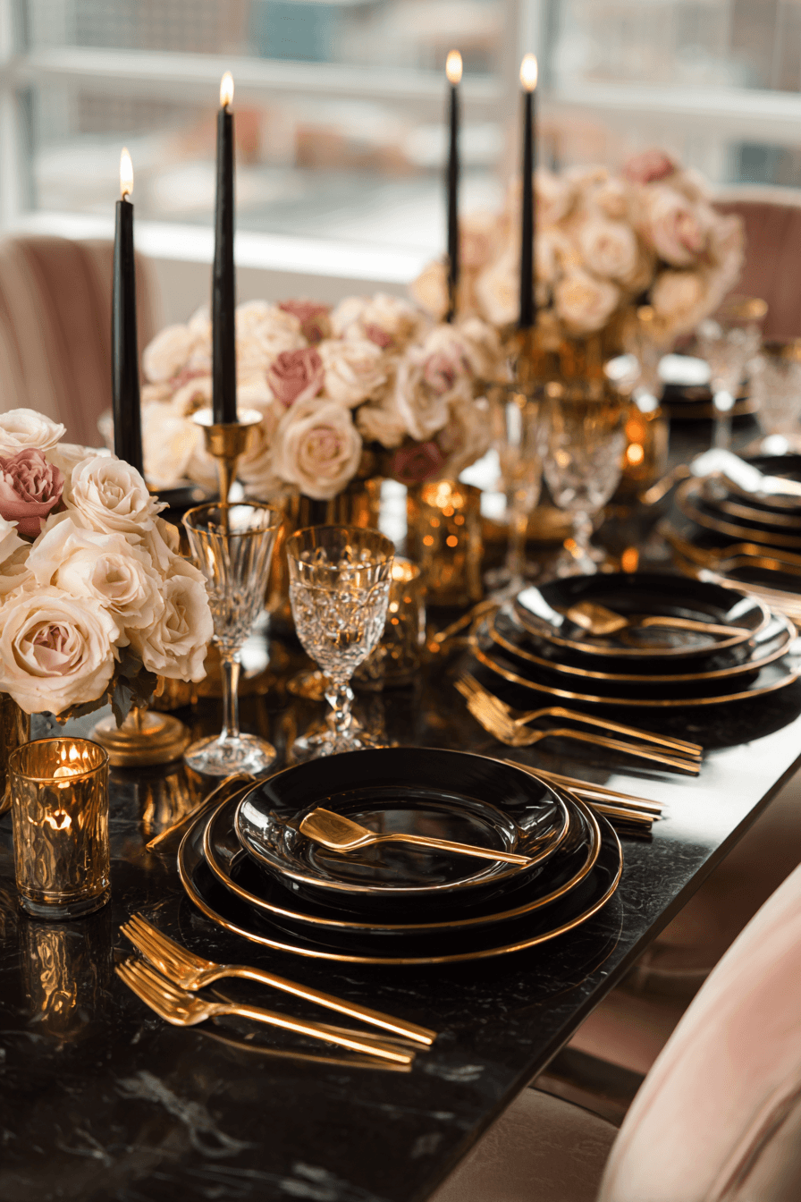 27 Black and Gold Dinner Party Ideas for a Luxurious Celebration