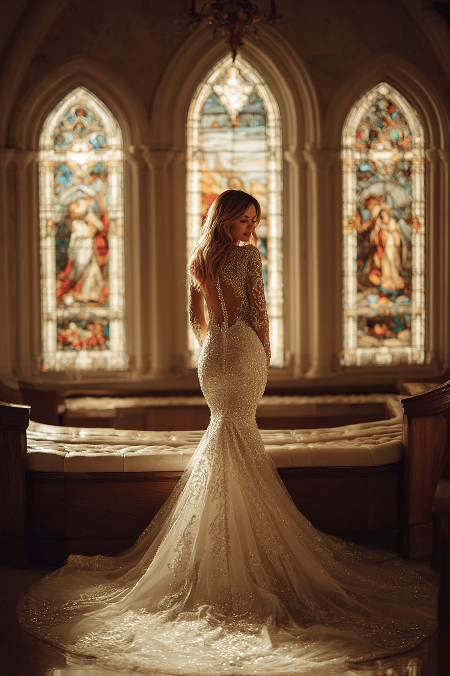 27 Stunning Mermaid Wedding Dresses with Sleeves for a Timeless Bridal Look