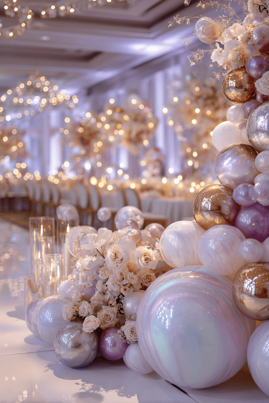 27 Dreamy Wedding Balloon Backdrop Ideas for Photos