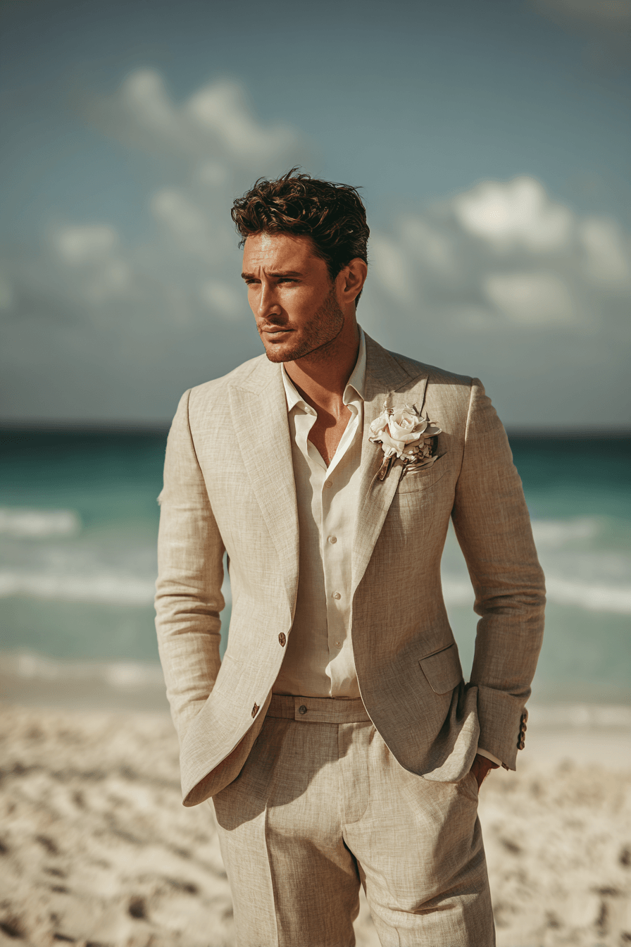 27 Beach Wedding Outfit Ideas for Men That Look Effortlessly Stylish