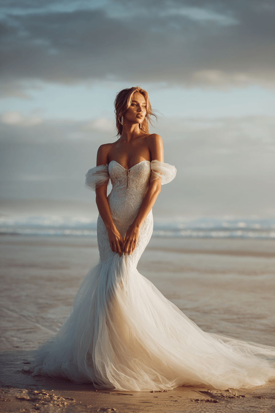 27 Stunning Mermaid Wedding Dresses with Sleeves for a Timeless Bridal Look