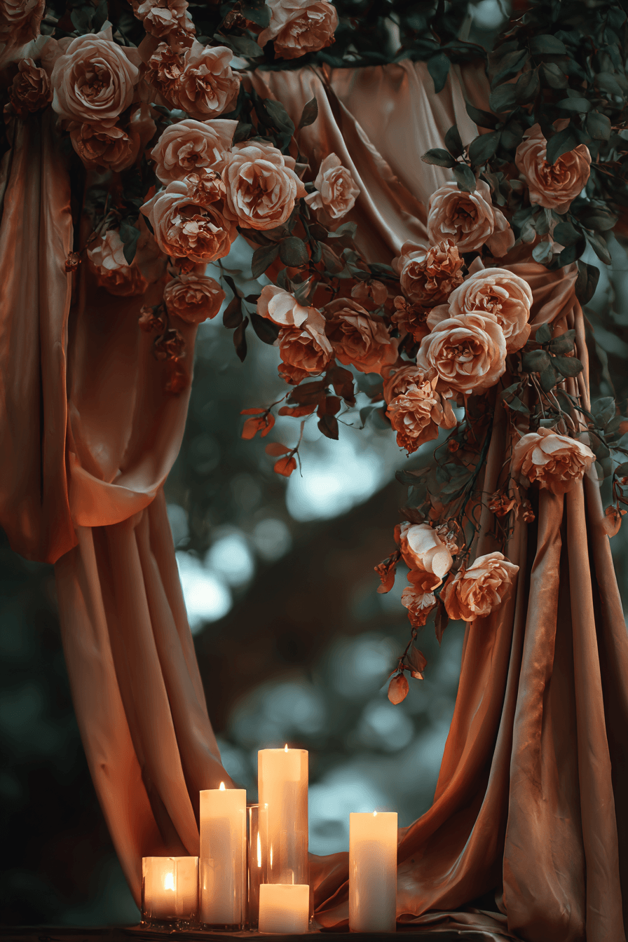 27 Romantic Circle Wedding Arch Decor Ideas