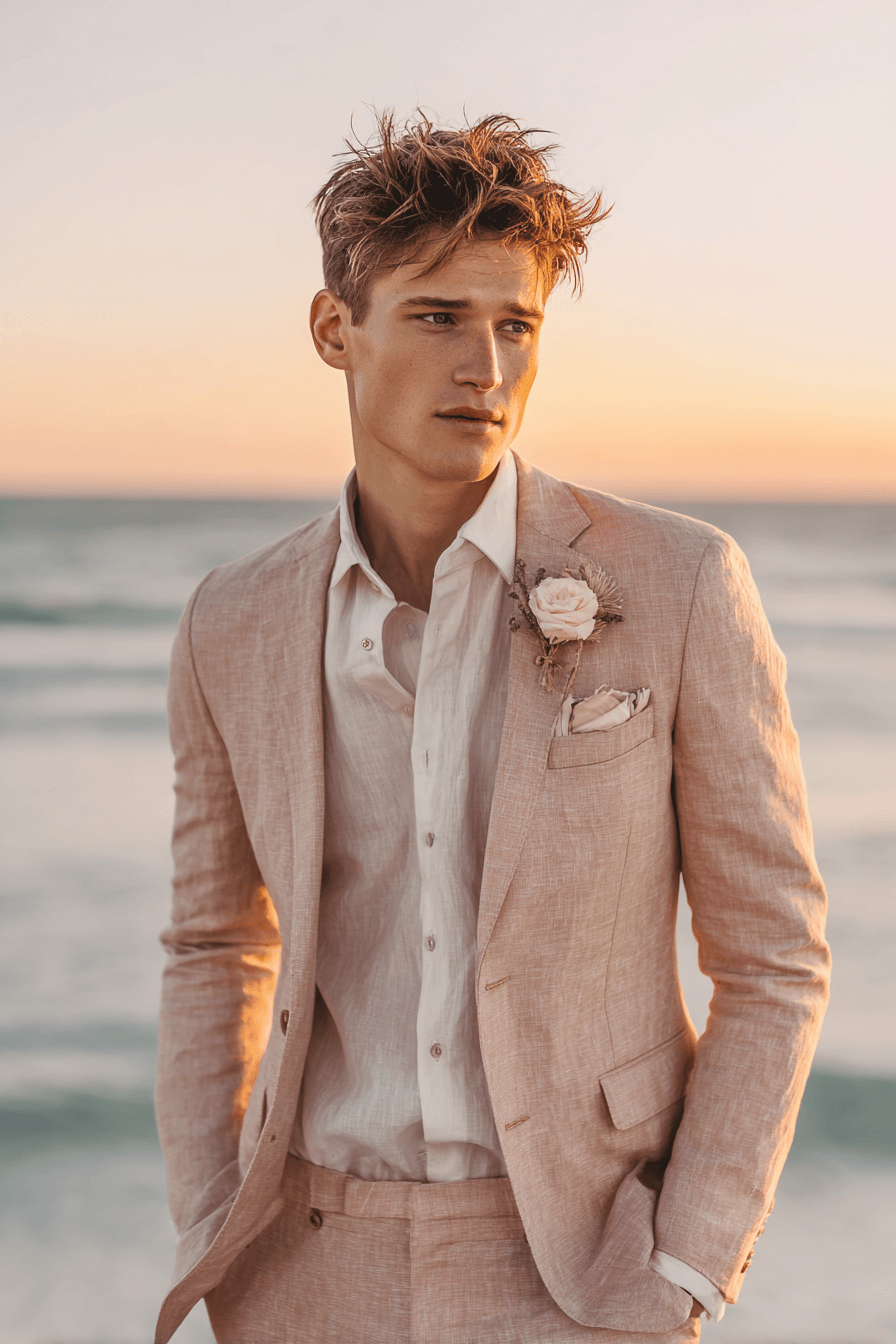 27 Beach Wedding Outfit Ideas for Men That Look Effortlessly Stylish
