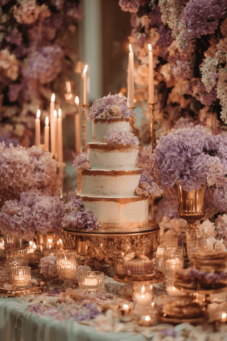 27 Stunning Wedding Cake Table Decoration Ideas for Elegant Receptions