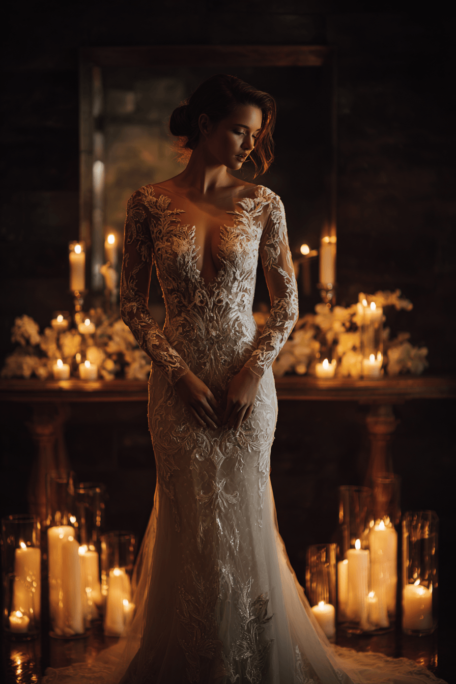 27 Stunning Mermaid Wedding Dresses with Sleeves for a Timeless Bridal Look