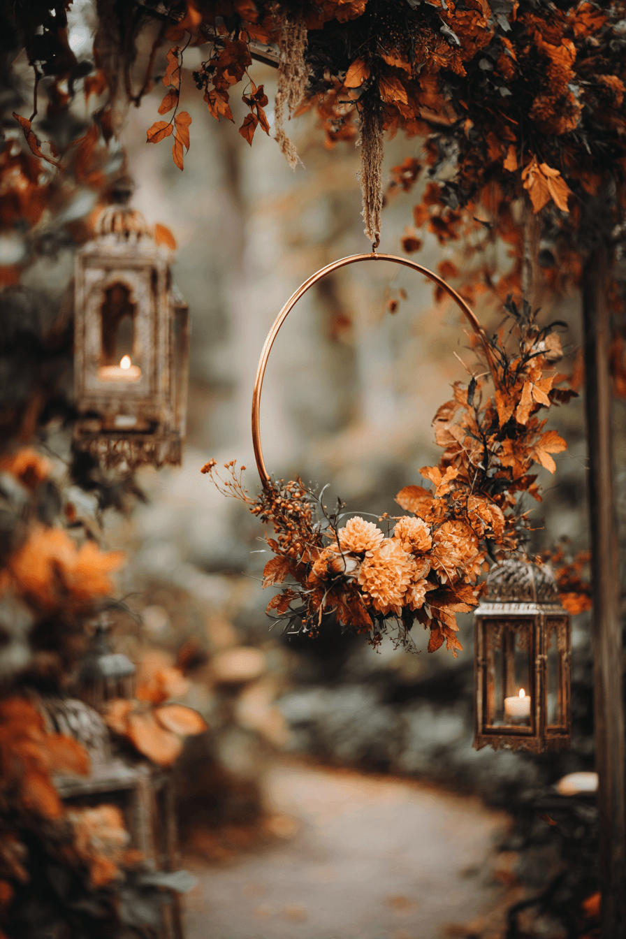 27 Romantic Circle Wedding Arch Decor Ideas