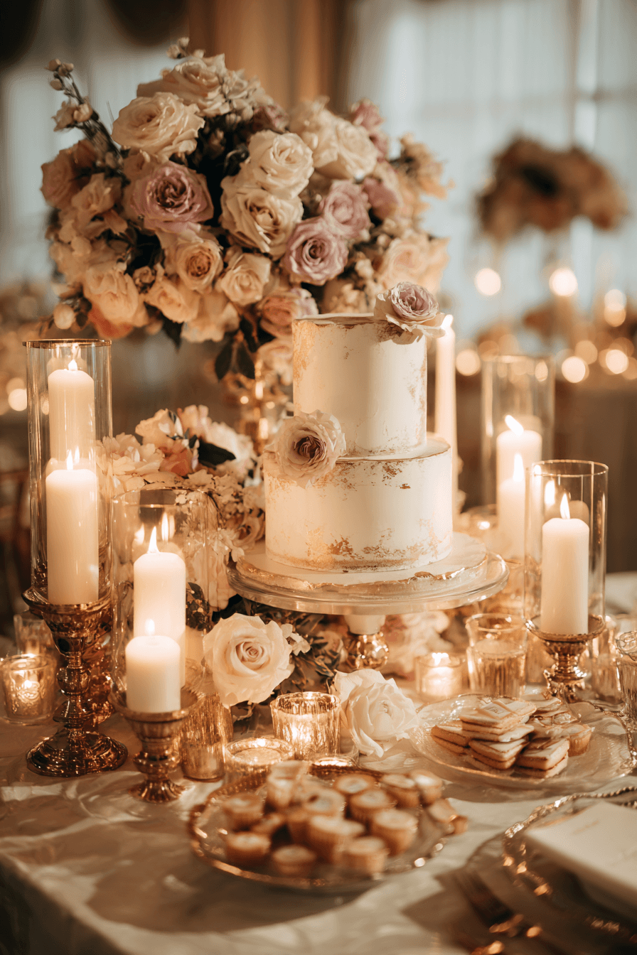 27 Stunning Wedding Cake Table Decoration Ideas for Elegant Receptions