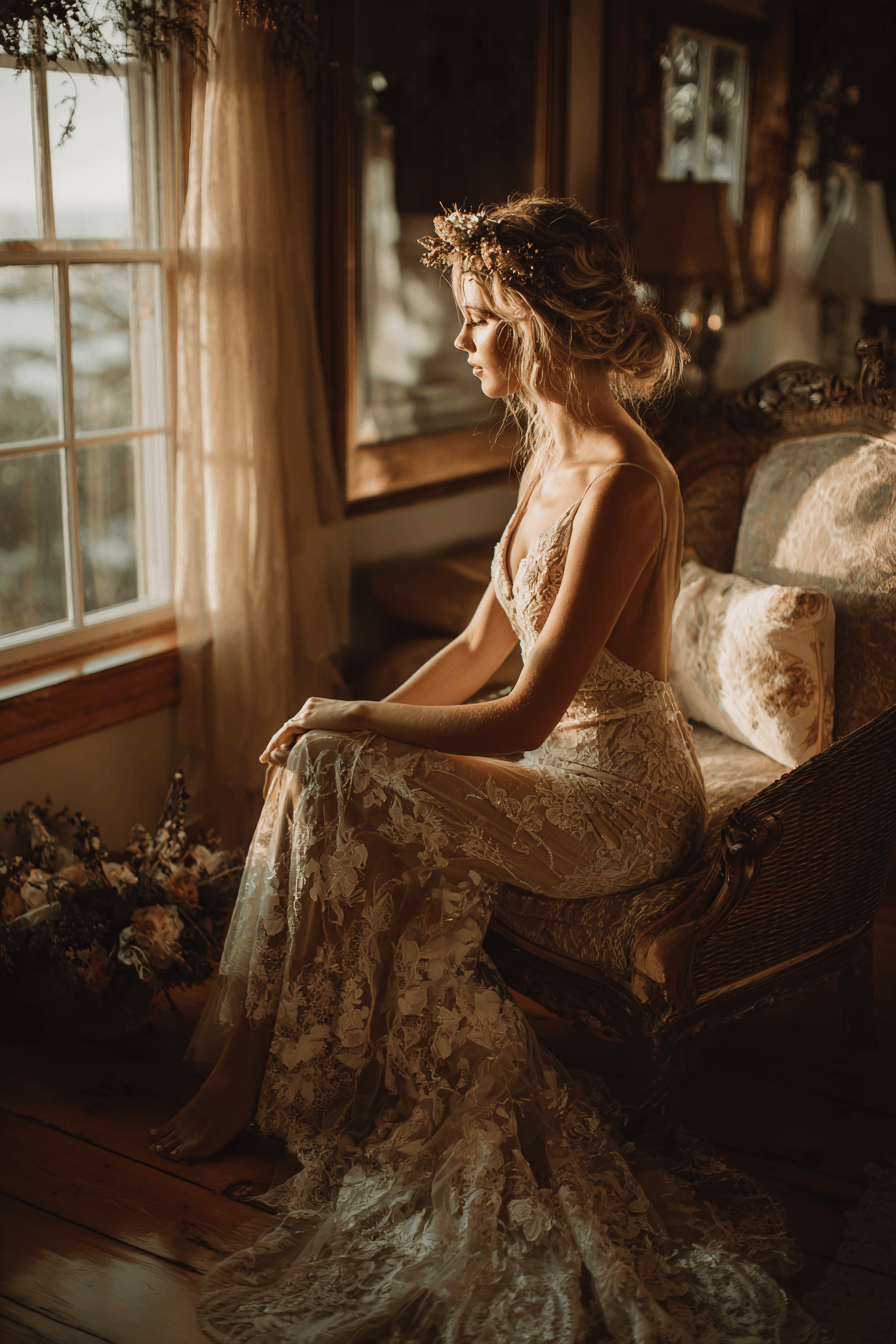 27 Beautiful Lace Gown Styles for Weddings and Formal Events