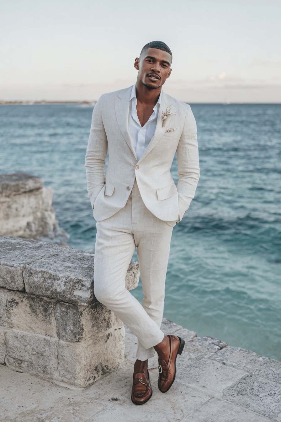 27 Beach Wedding Outfit Ideas for Men That Look Effortlessly Stylish