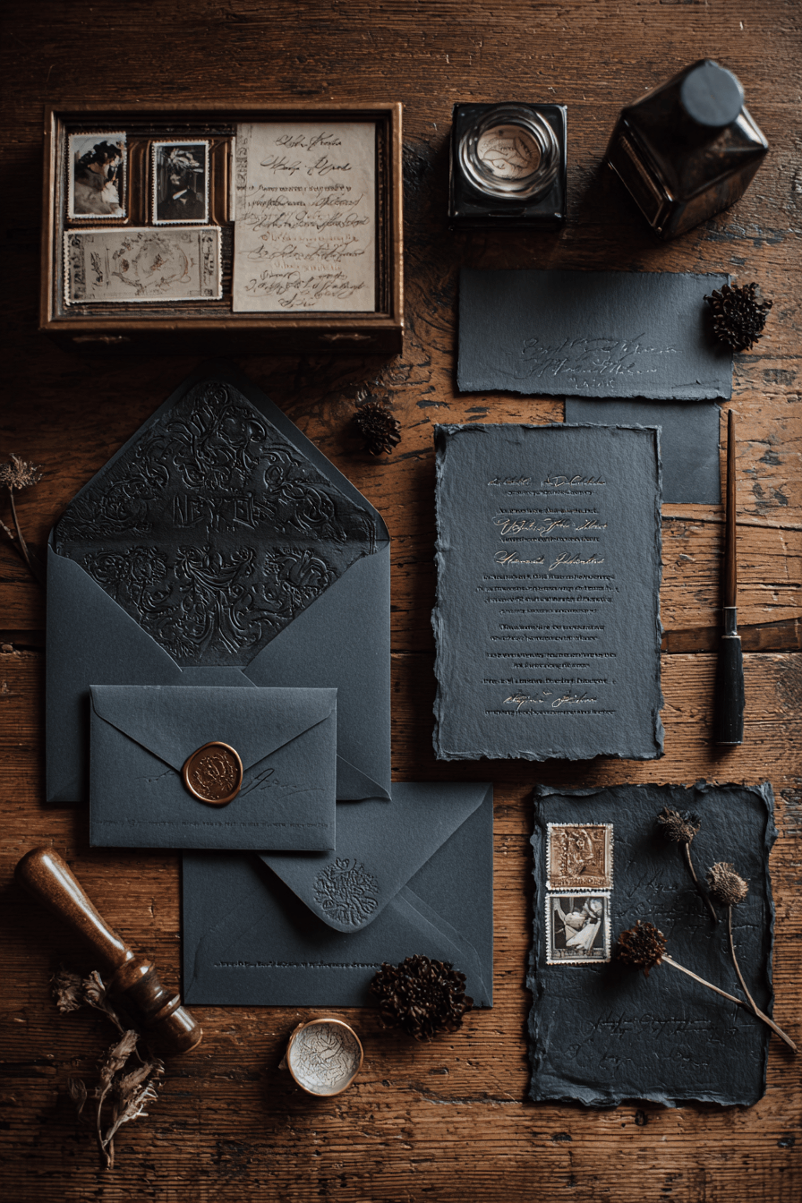 27 Dark Romantic Wedding Ideas for a Love That Defies Time