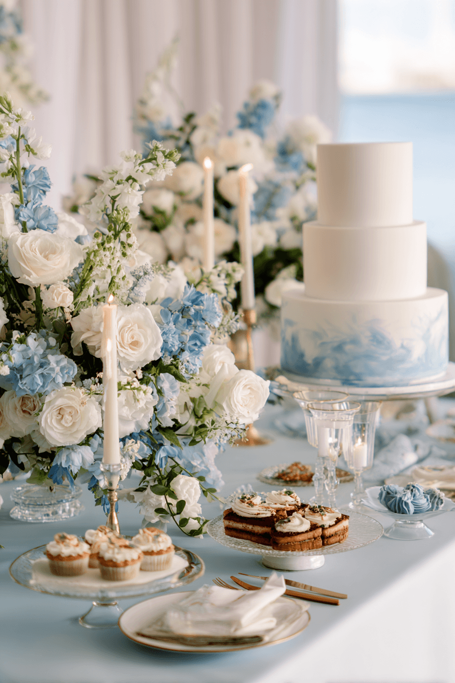 27 Stunning Wedding Cake Table Decoration Ideas for Elegant Receptions