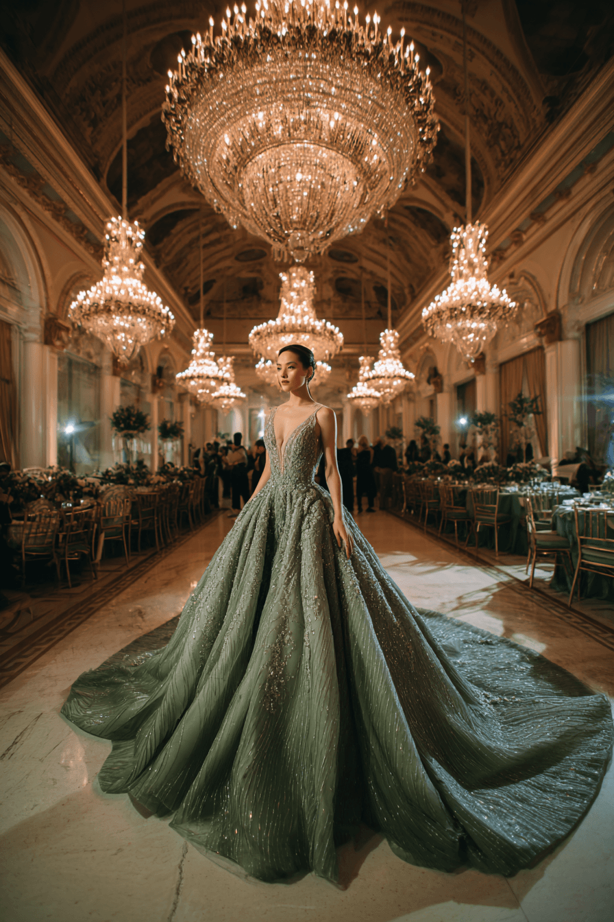 27 Elegant Green Wedding Dresses for a Beautiful Wedding Day