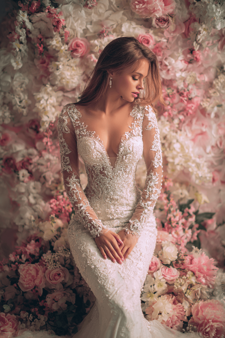 27 Stunning Mermaid Wedding Dresses with Sleeves for a Timeless Bridal Look