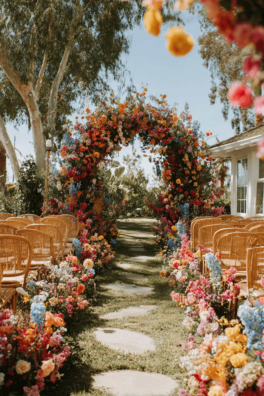 27 Romantic Circle Wedding Arch Decor Ideas