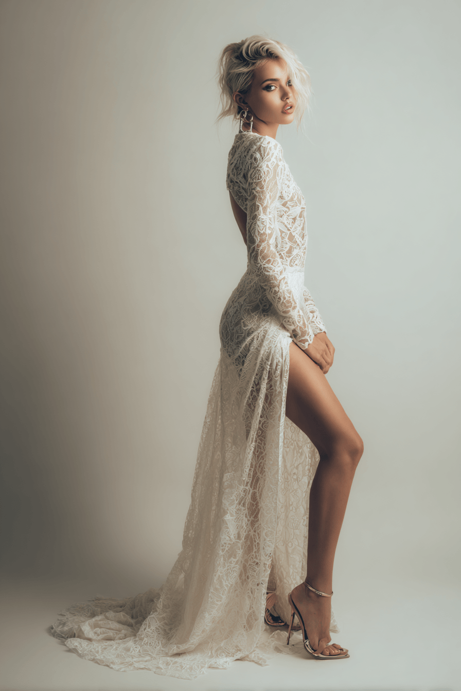 27 Beautiful Lace Gown Styles for Weddings and Formal Events