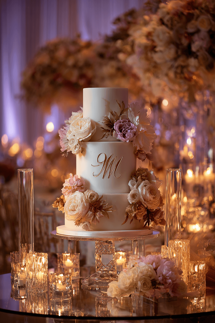 27 Stunning Wedding Cake Table Decoration Ideas for Elegant Receptions