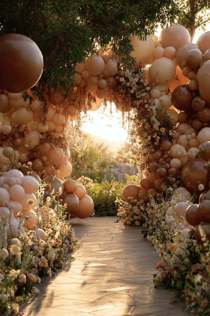 27 Dreamy Wedding Balloon Backdrop Ideas for Photos