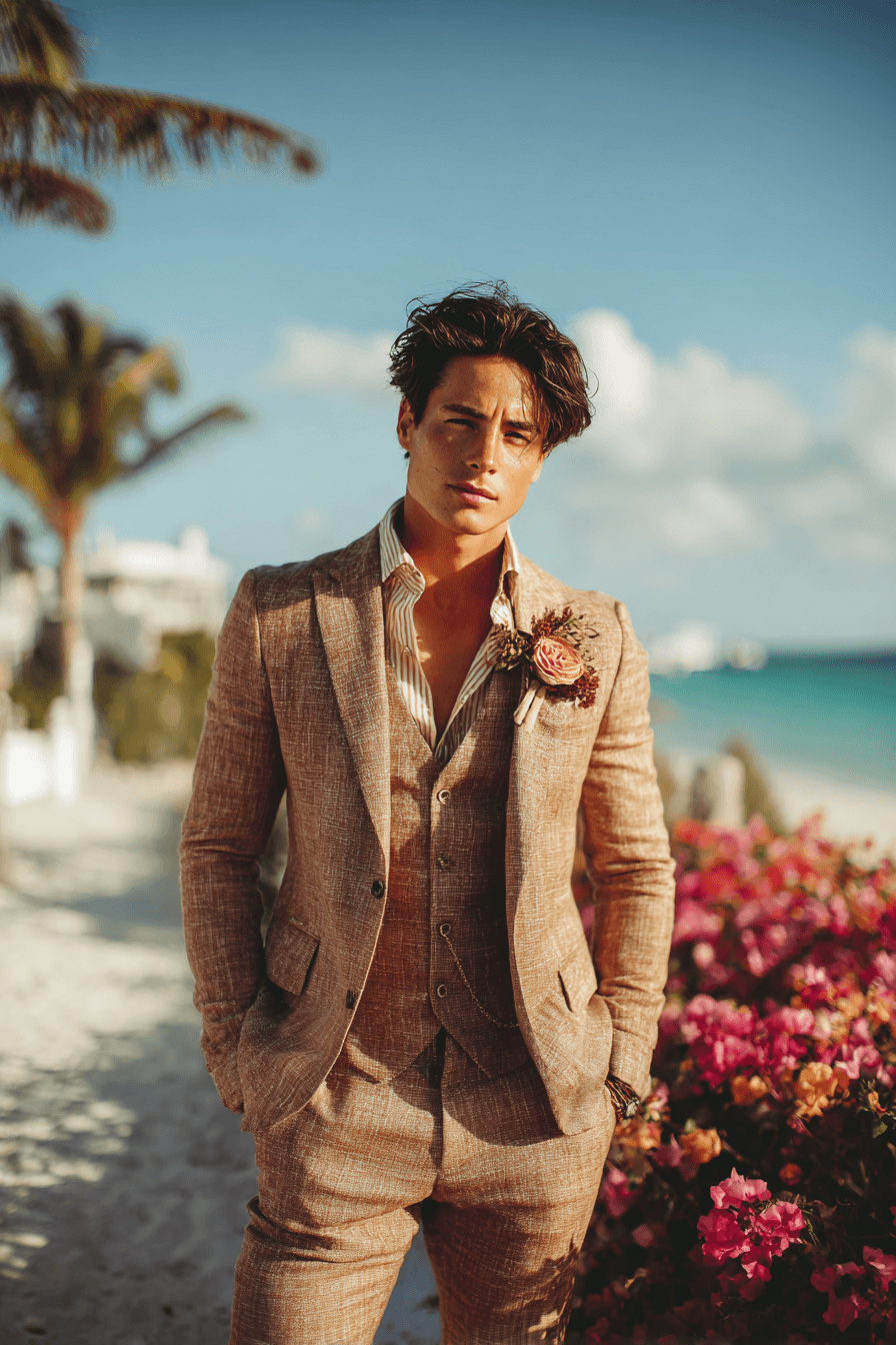 27 Beach Wedding Outfit Ideas for Men That Look Effortlessly Stylish