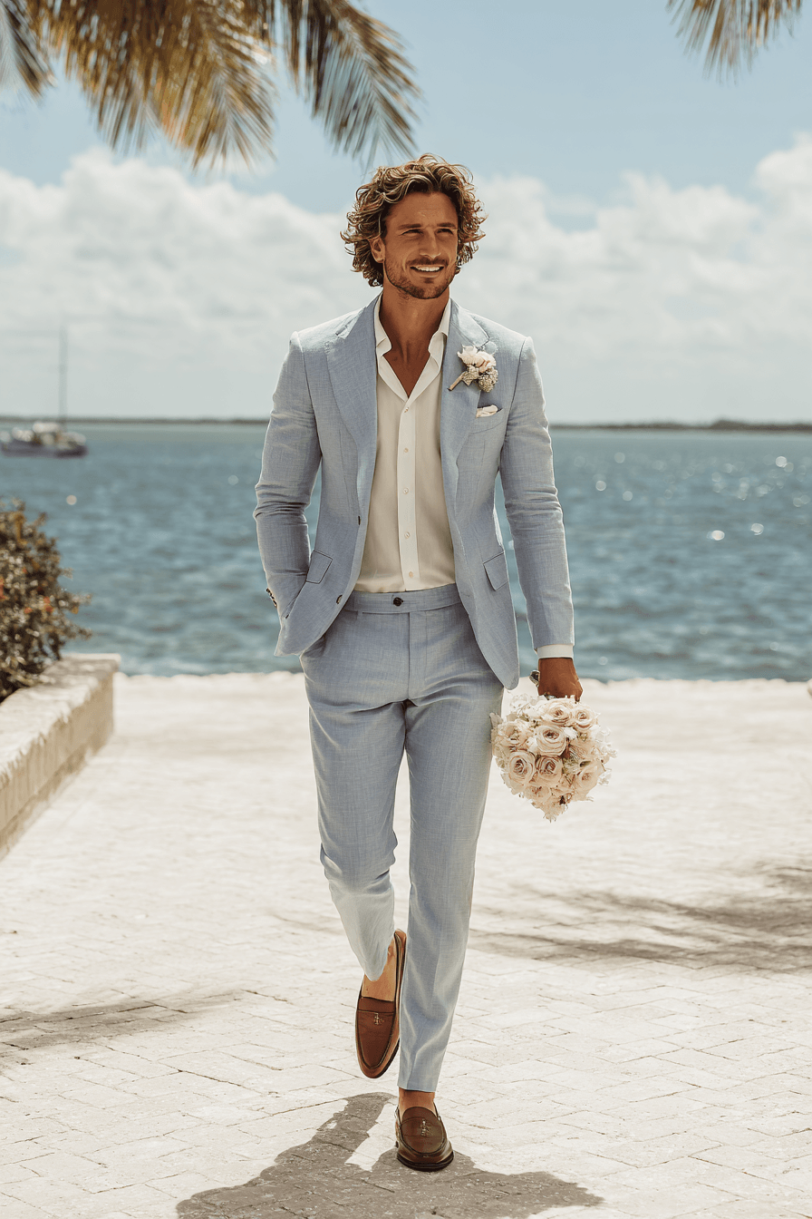 27 Beach Wedding Outfit Ideas for Men That Look Effortlessly Stylish
