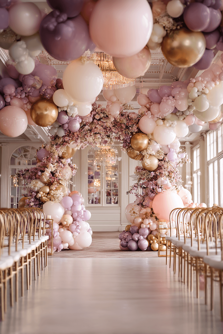27 Dreamy Wedding Balloon Backdrop Ideas for Photos
