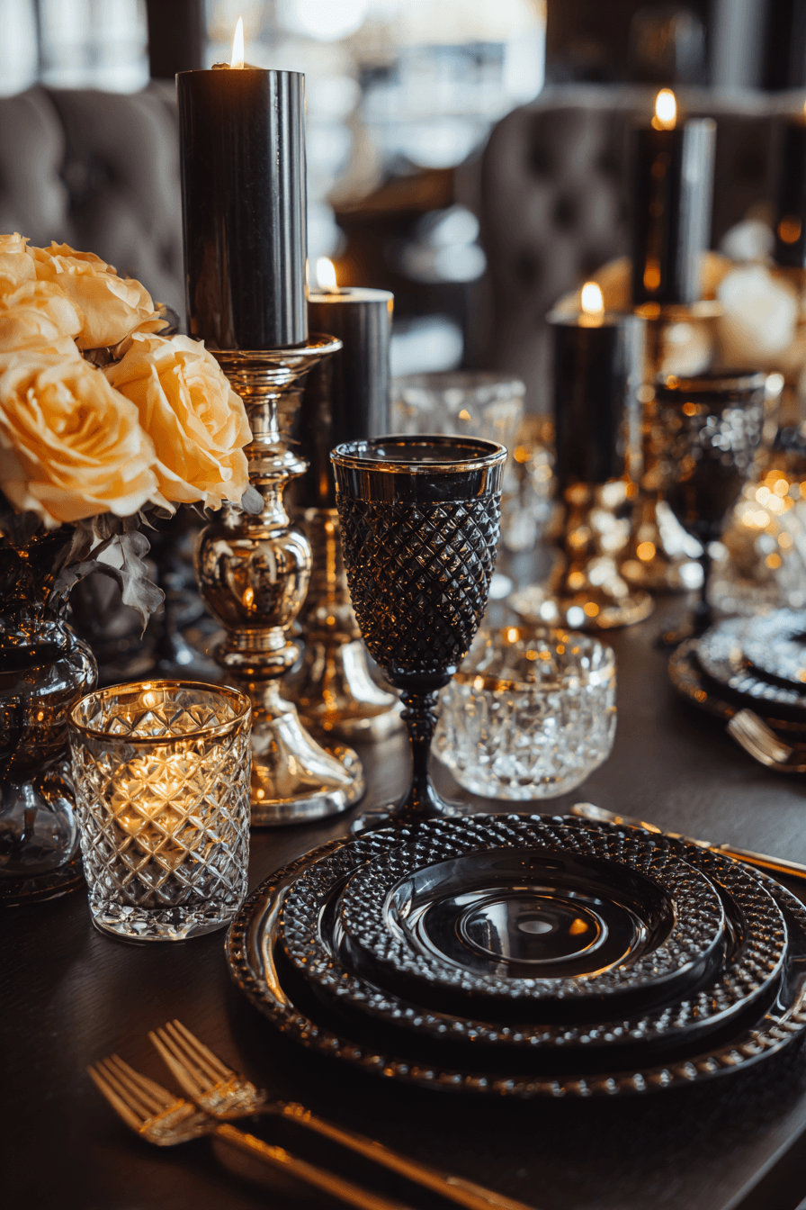 27 Black and Gold Dinner Party Ideas for a Luxurious Celebration