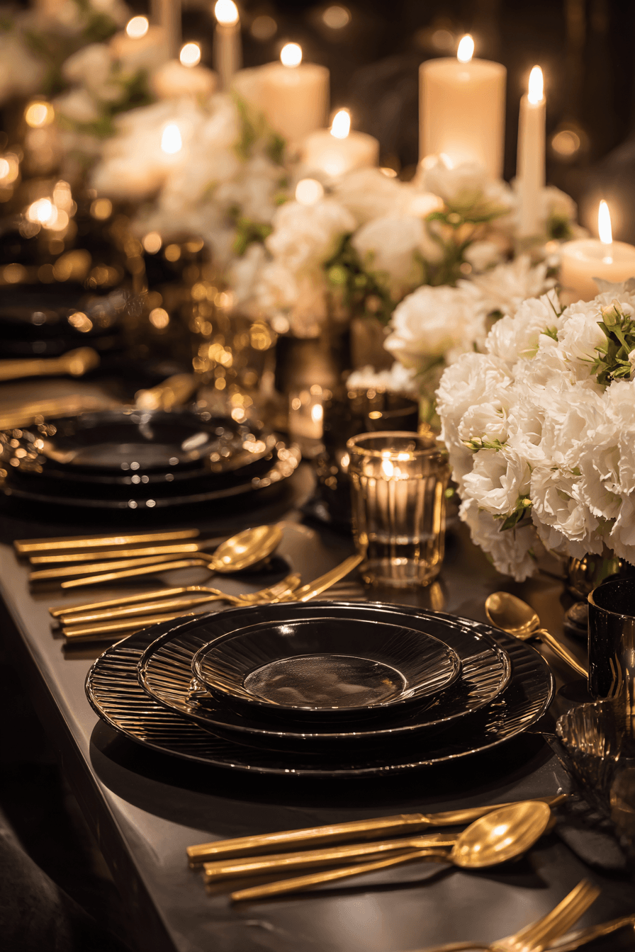 27 Black and Gold Dinner Party Ideas for a Luxurious Celebration