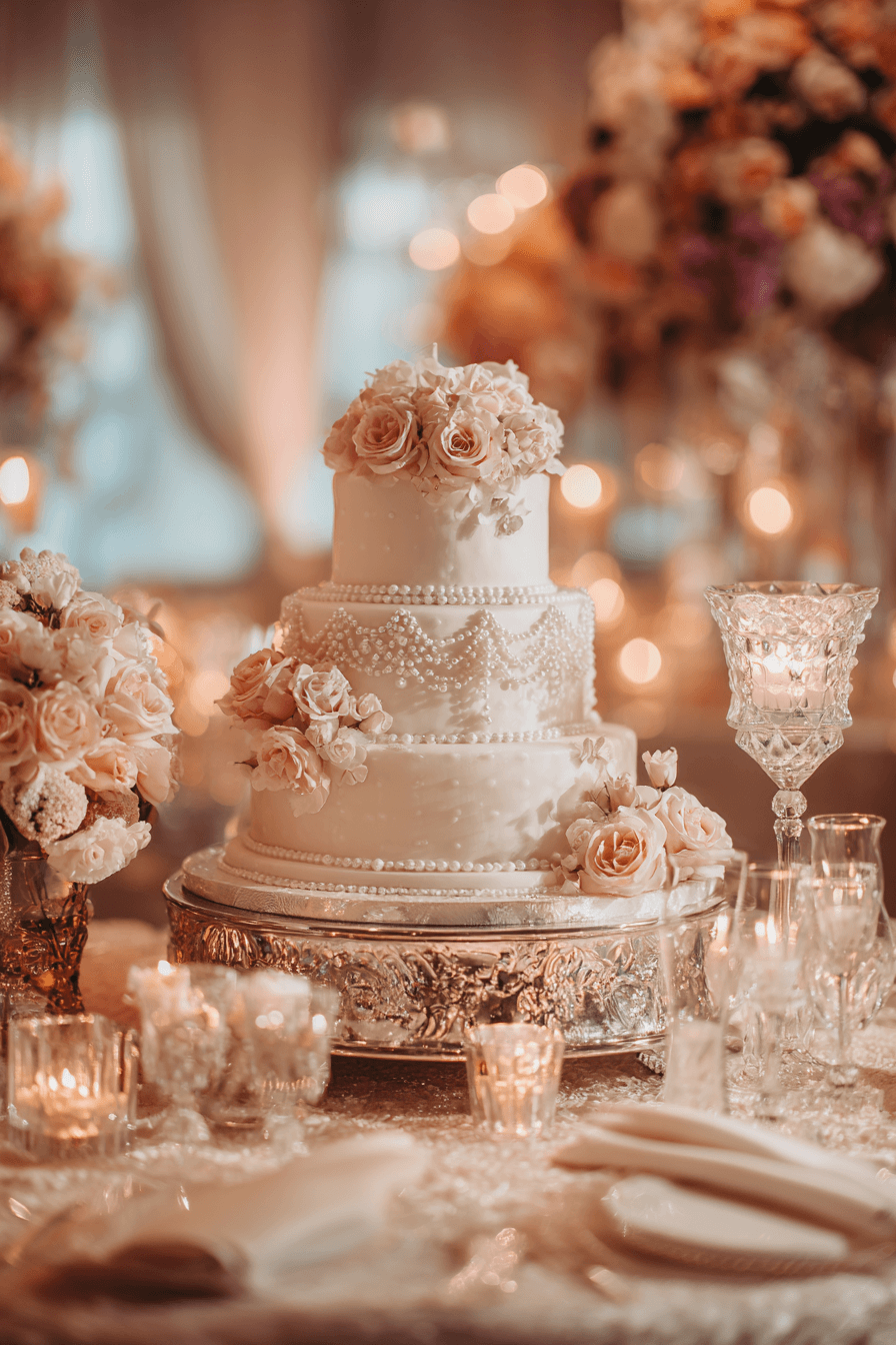27 Stunning Wedding Cake Table Decoration Ideas for Elegant Receptions