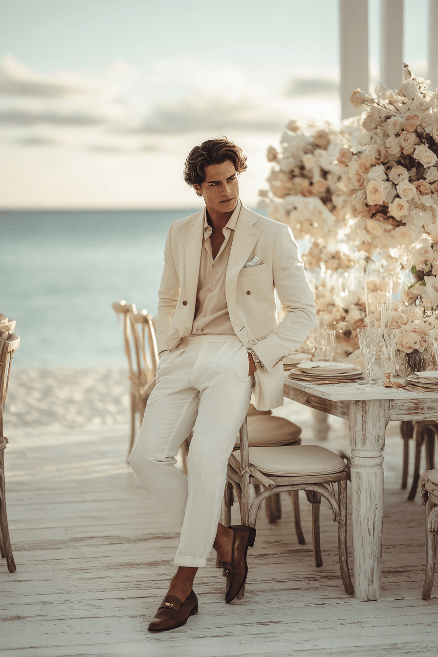 27 Beach Wedding Outfit Ideas for Men That Look Effortlessly Stylish