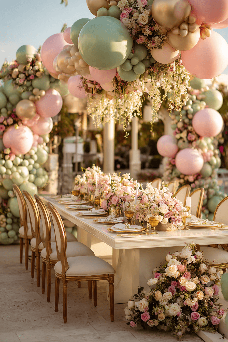 27 Dreamy Wedding Balloon Backdrop Ideas for Photos