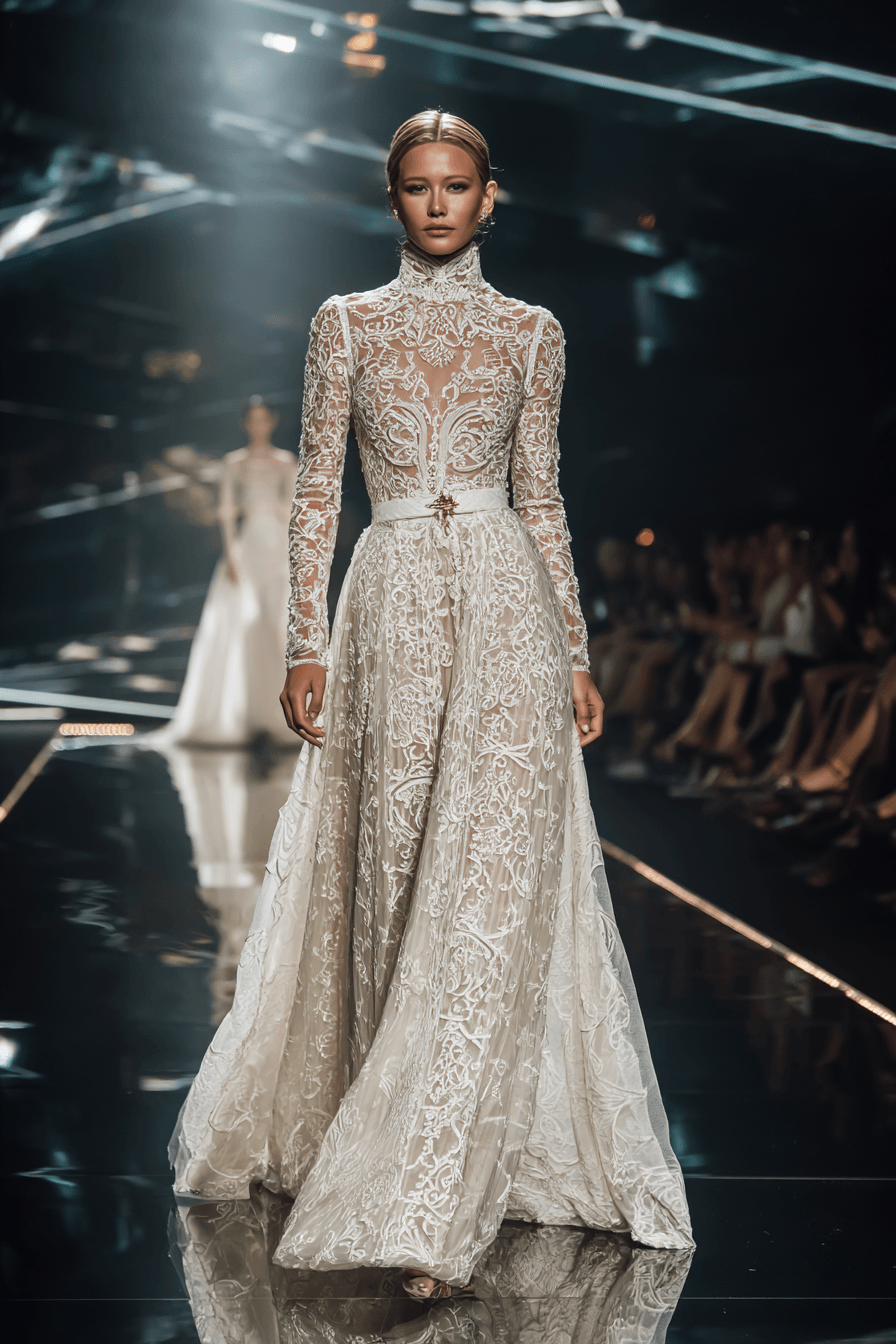 27 Beautiful Lace Gown Styles for Weddings and Formal Events