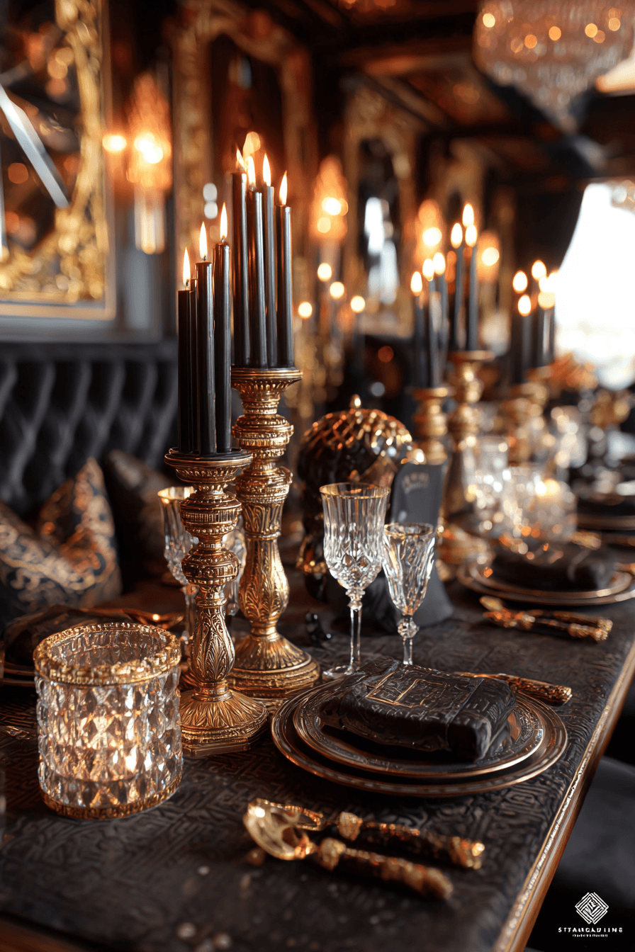 27 Black and Gold Dinner Party Ideas for a Luxurious Celebration