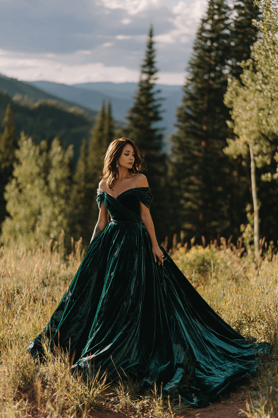 27 Elegant Green Wedding Dresses for a Beautiful Wedding Day