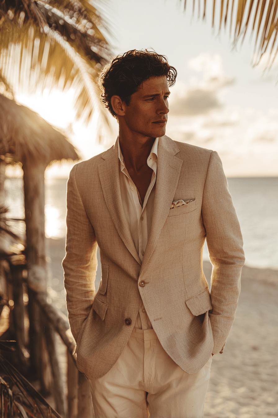 27 Beach Wedding Outfit Ideas for Men That Look Effortlessly Stylish
