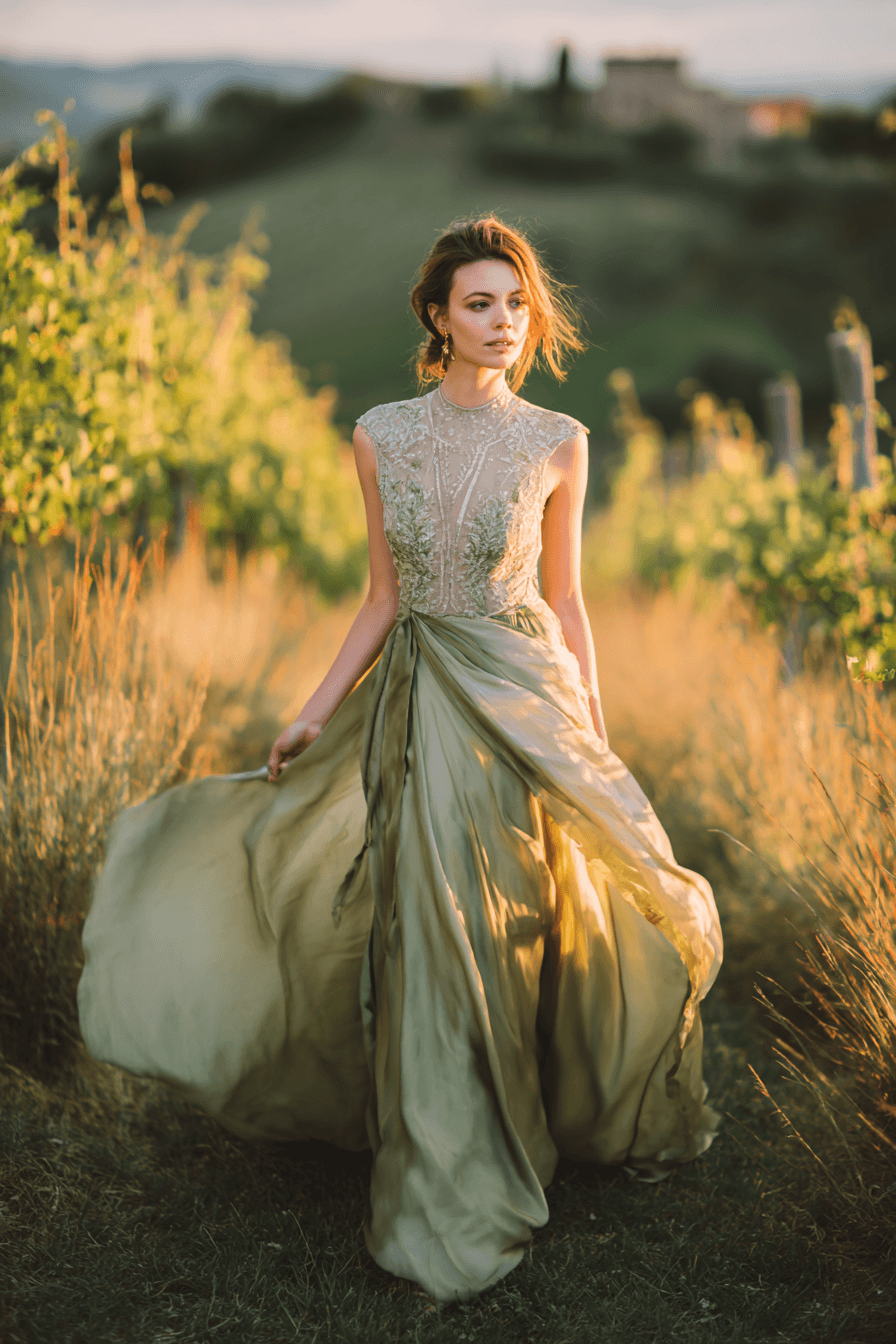 27 Elegant Green Wedding Dresses for a Beautiful Wedding Day