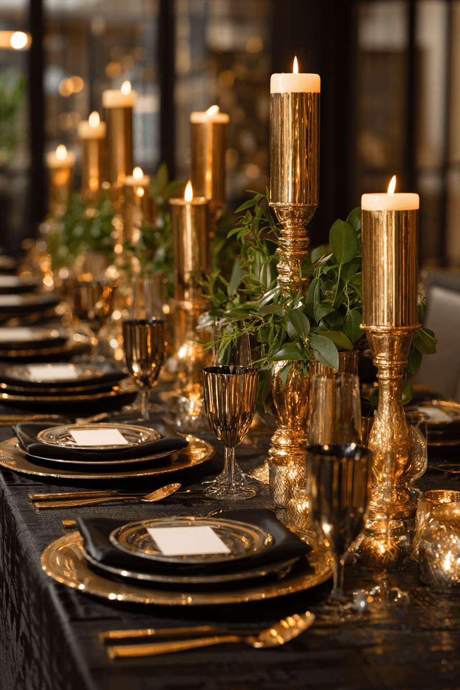 27 Black and Gold Dinner Party Ideas for a Luxurious Celebration