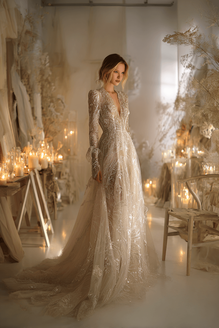 27 Beautiful Lace Gown Styles for Weddings and Formal Events