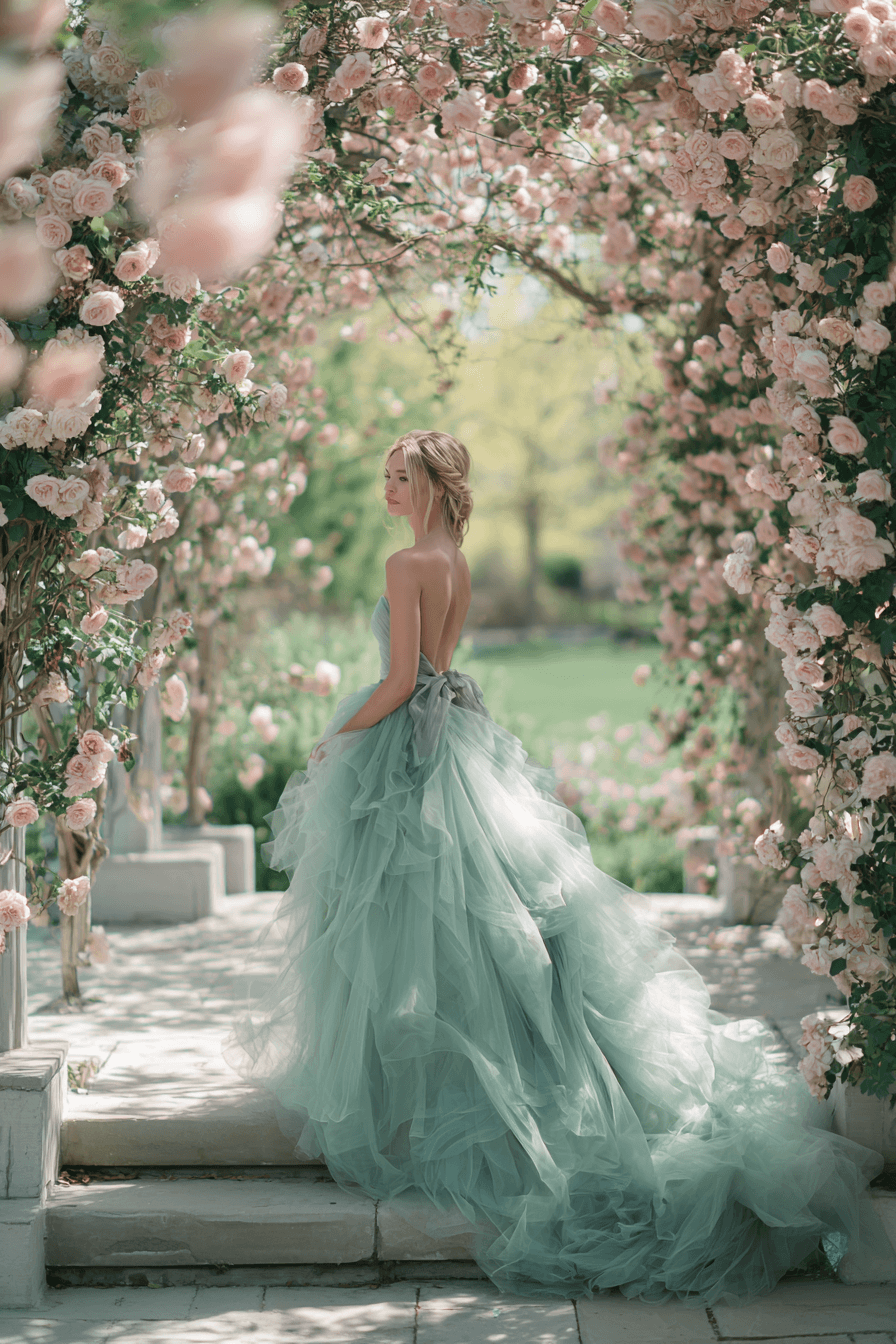 27 Elegant Green Wedding Dresses for a Beautiful Wedding Day
